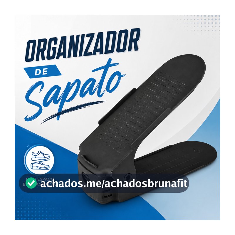Kit 10 ou 20 Organizador de Sapatos Ajustável Antiderrapante Sapateira Porta Sapato