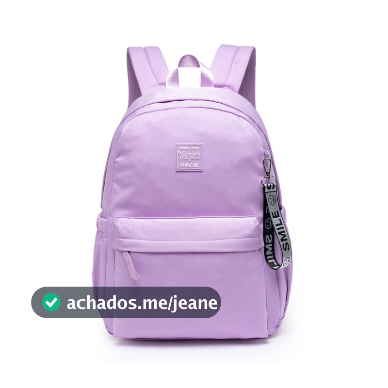 Mochila Bolsa Yupe Escolar Juvenil Chaveiro Reforçada
