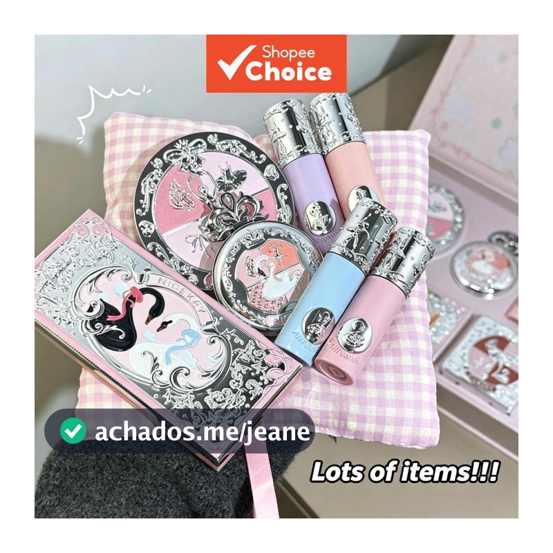 Conjunto De Presente De Maquiagem Rosa NICEKEY Ballet Core , Kit Completo Tudo Em Um Para Iniciantes , Com Sombra Labial