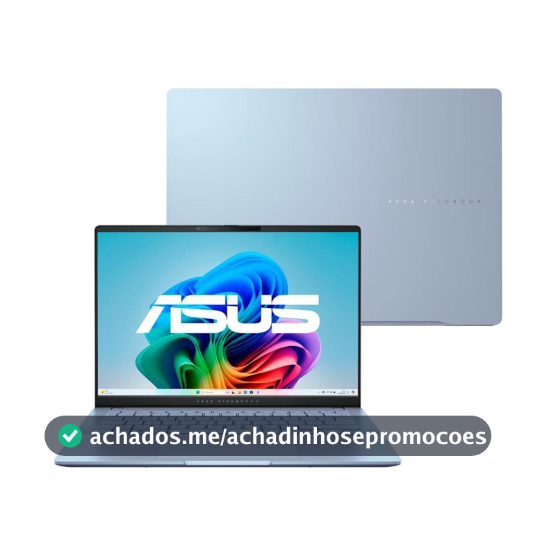 Notebook ASUS Vivobook S14 OLED S5406SA Intel Core Ultra 7 256V 16Gb Ram 512Gb SSD Win11 Home 14" FHD 120Hz Blue -PP218W