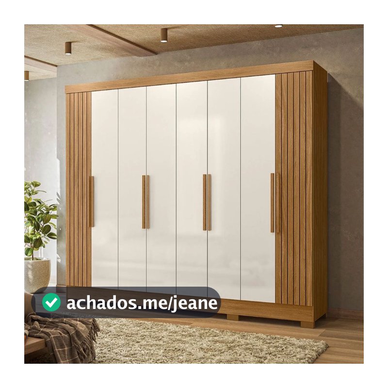 Guarda-Roupa Casal 8 Portas 4 Gavetas Diplomata Moval