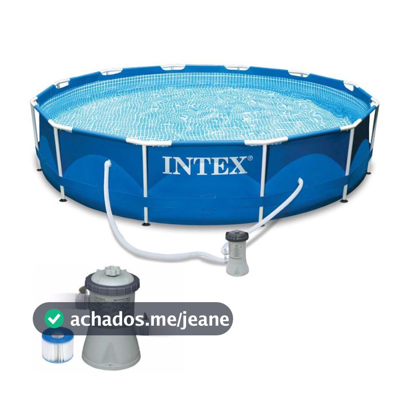 Piscina com Armação 6.503 Litros 366 x 76 CM com Bomba Filtrante INTEX