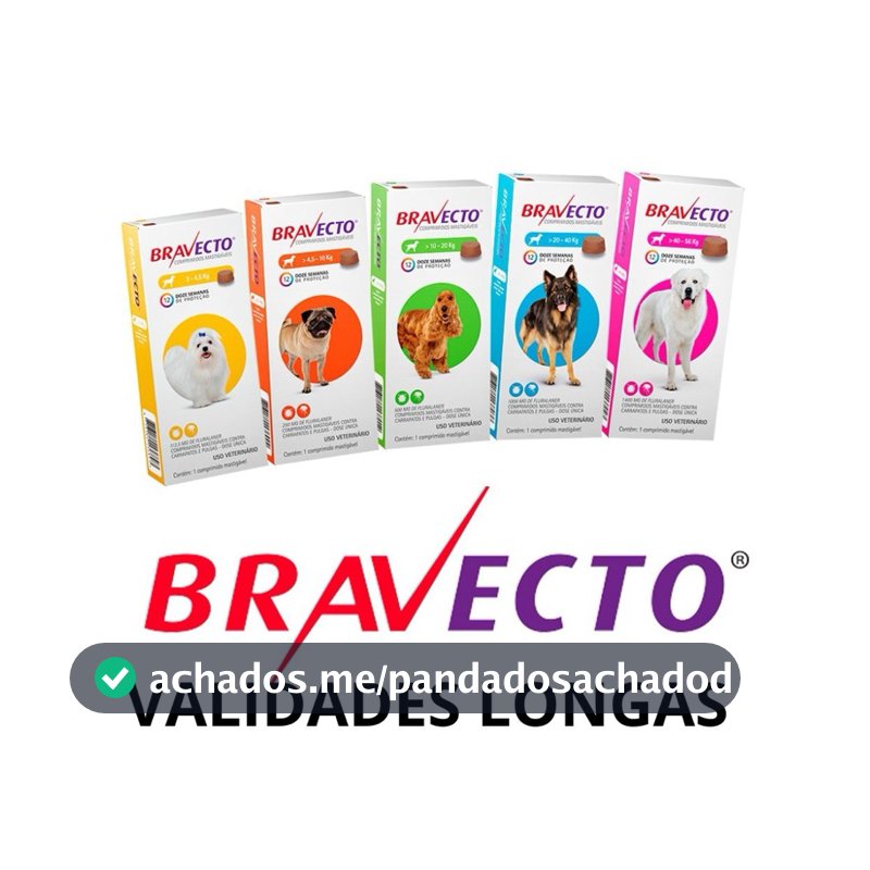 Antipulgas e Carrapatos Bravecto Msd Para Cães escolha tamanhosdentro do anuncio