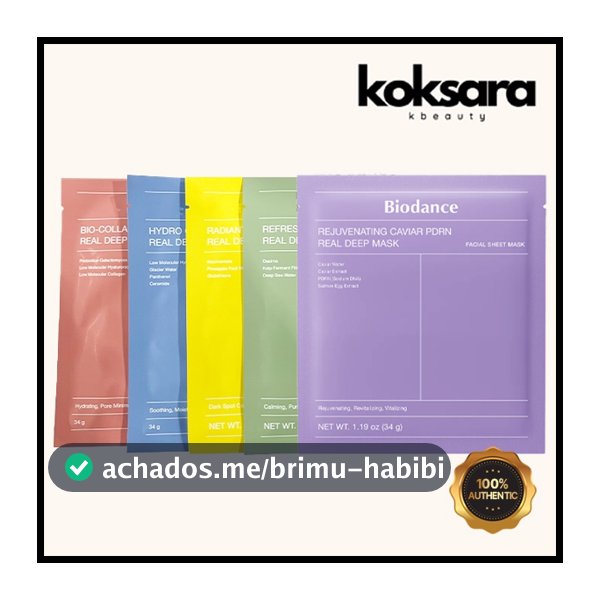 [NEW] BIODANCE real deep mask 1ea 34g (collagen, cera-nol, sea kelp, vita niacinamide,Caviar PDRN)