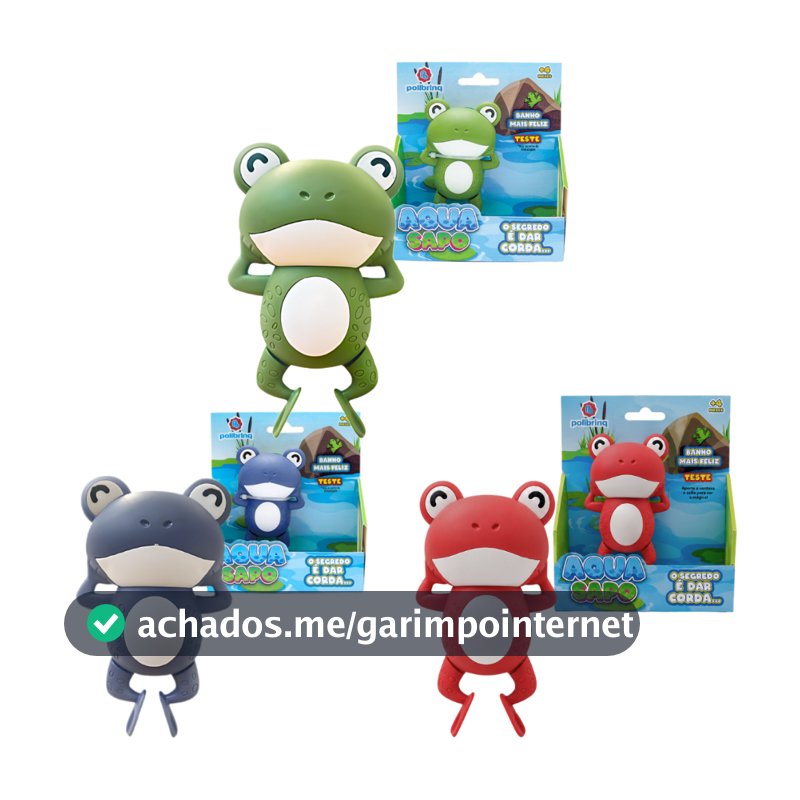 Brinquedo De Banho Para Bebês Aqua Sapo com Corda