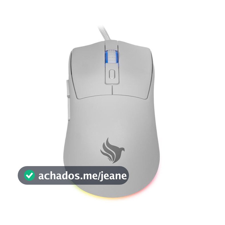 Mouse Gamer Pichau Starwave, RGB, 12400DPI, 6 Botoes, Branco, PG-STW-WH01