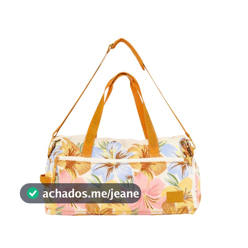 Bolsa Mala Farm Findi Borogodó Coqueiro Sereno Estampas Variadas