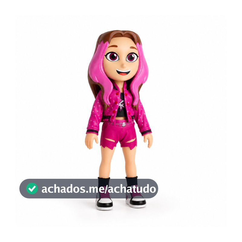 Boneca Emilly Vick Dos Rosa Youtube Brinquedo Infantil 26cm Oficial Kids