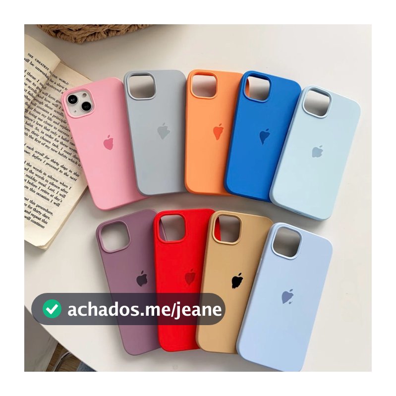 Capinha Case Silicone Aveludada Colorido Para iPhone 13/13Pro/13ProMax Premium
