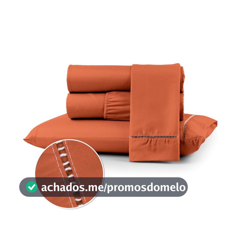 Jogo de Lençol 400 fios Toque Suave e Acetinado Berço Solteiro Casal Queen King 02 e 03 Peças