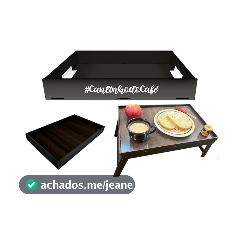 Bandeja Cantinho do Café Da Manha Servir mesa cama e organizar
