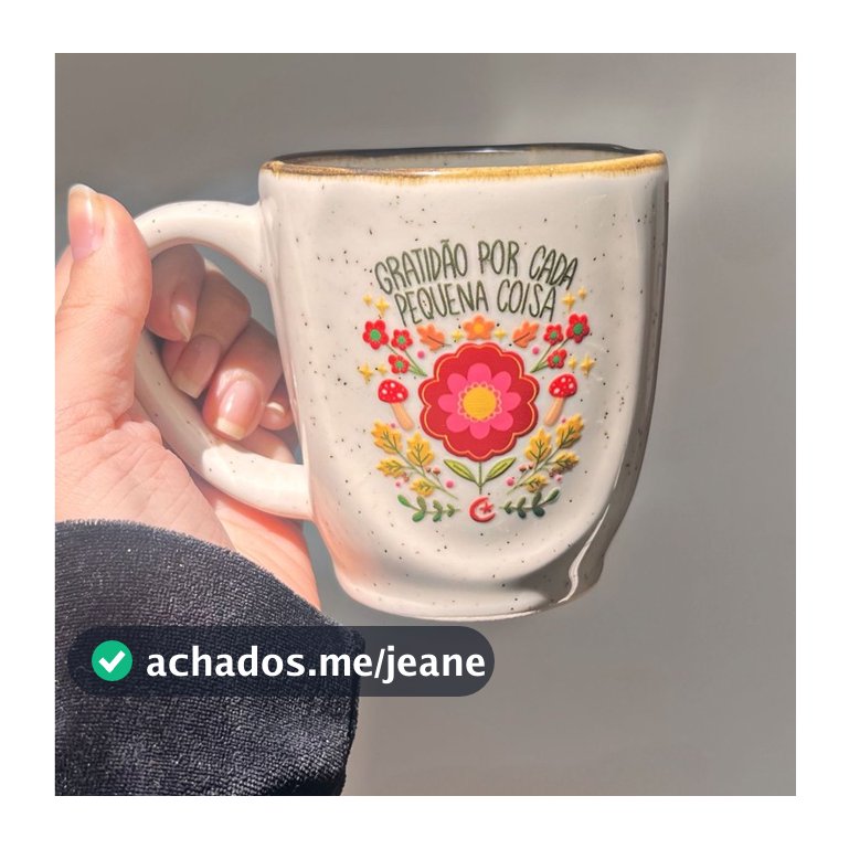 Caneca Hippie Névoa - Gratidão