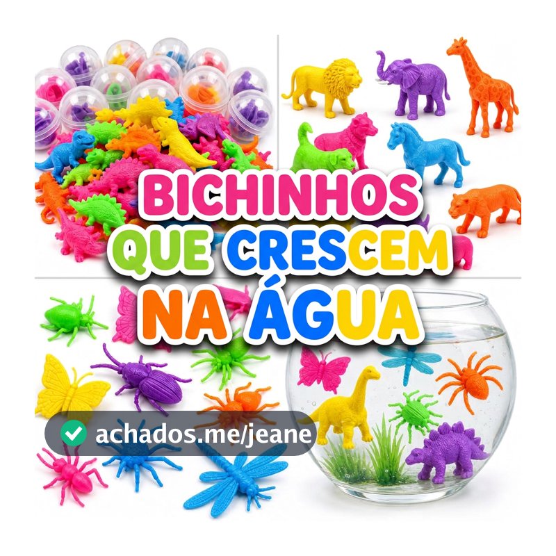 30 Bicho Cresce Na Aguá Brinquedo Kit Festa Lembrancinha Prenda Aniversario Prenda Quermesse