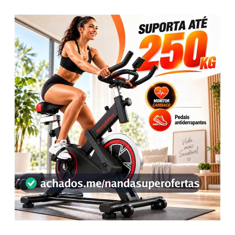 🔥bicicleta bike ergometrica spinning detecção de frequência cardíaca academia fitness profissional 250kg