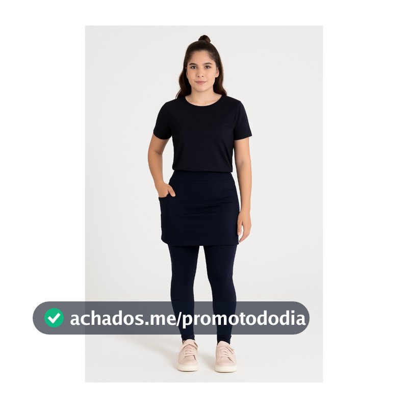 Calça Saia Evangélica Fitnes Com Bolso C/Elasticidade