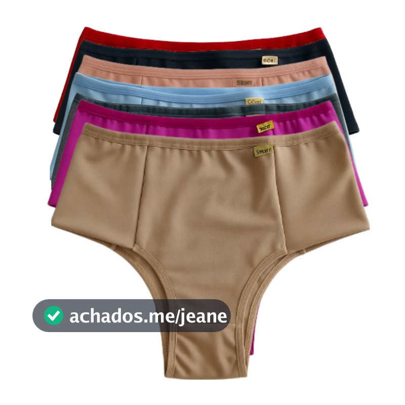 Kit De Calcinha Cintura Média Pala Dupla Em Microfibra Conforto Tanga Calçola Tangao Confortável