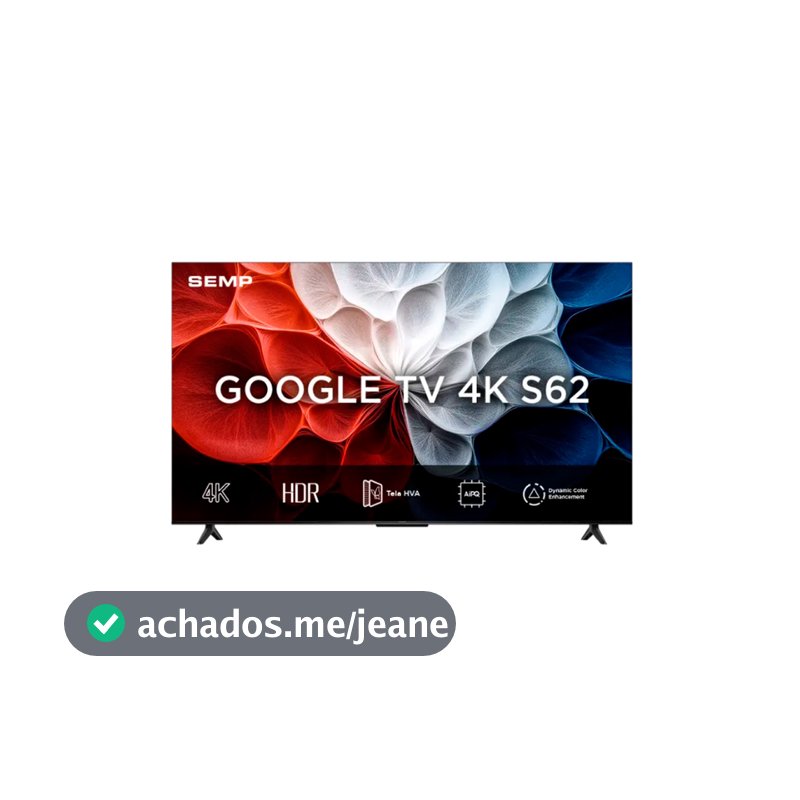 Smart Tv Semp 43 Polegadas S62 4k Uhd Google Tv 43s62