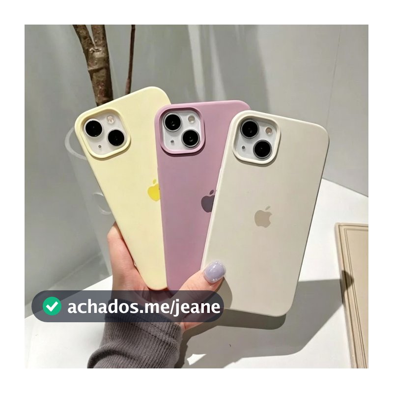 Capa Capinha Case Para iPhone15 15pro 15promax 15plus - Silicone e Interior Aveludado Super Premium