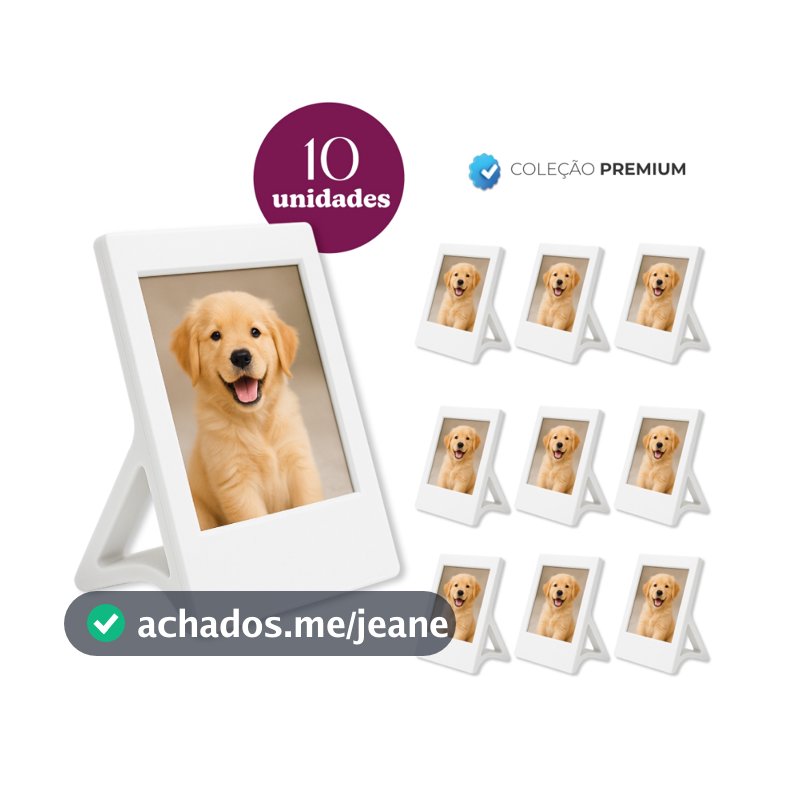 Kit 10 Mini Porta Retrato Polaroid Mesa Decoração Festa Lembrancinha Brinde Casamento Cha Revelacao Dia das mães escola