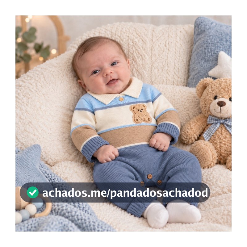 Macacão para bebê menino Charme Jorge
