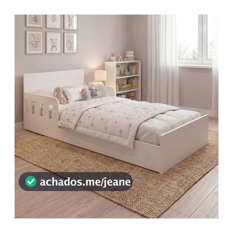 Cama Infantil Montessoriana Baixa Com Colchão Incluso Juvenil Quarto Criança Menina Menino Encanto