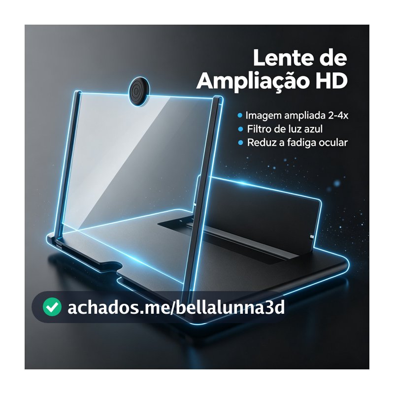 1/3/5 Ampliador De Tela Lente 3d Suporte Dobrável De Celular Para Vídeos e Jogos e Ensino on-line