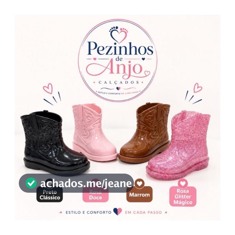 galocha infantil impermeável boiadeira texana antiderrapante coturno country bota cowboy unissex