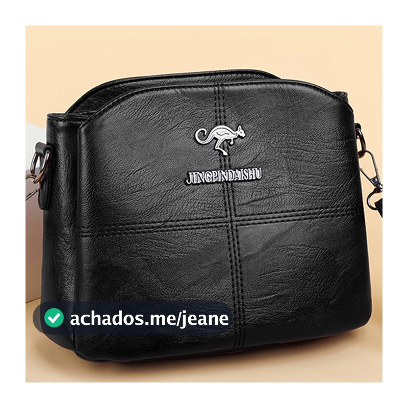 Bolsa Crazy de Ombro Simples Couro transversal Pu macho Quadrados de Apóstolo