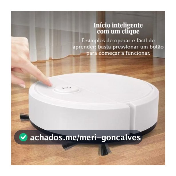 Robô Aspirador 3 em 1 Varre, Aspira e limpar  - Limpeza Automática Inteligente e Silenciosa