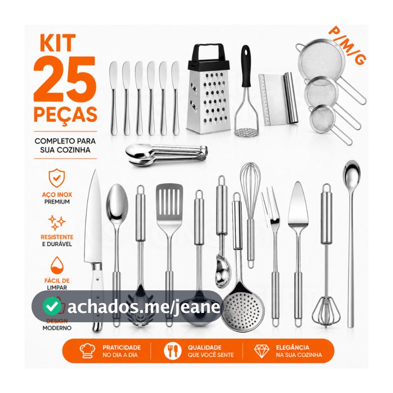 Utencilios de Cozinha Utensílios para Cozinha em Geral Kit Cozinha Utencilios de Cozinha Enxoval de Casa Nova