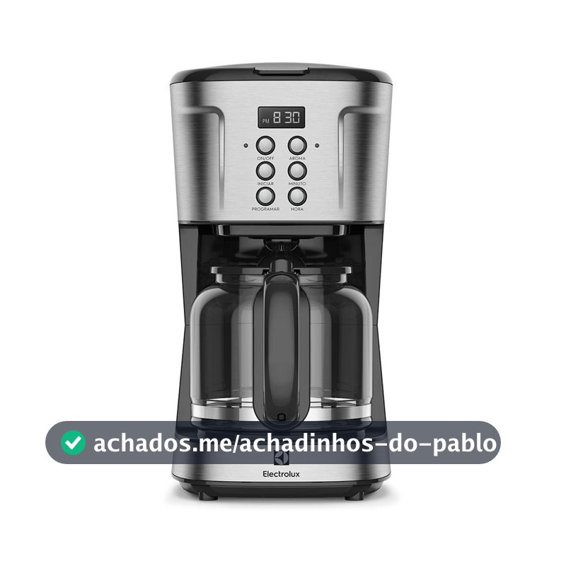 Cafeteira Elétrica Electrolux Digital 38 Xícaras Experience Programável com Timer Cor Inox (ECM30)