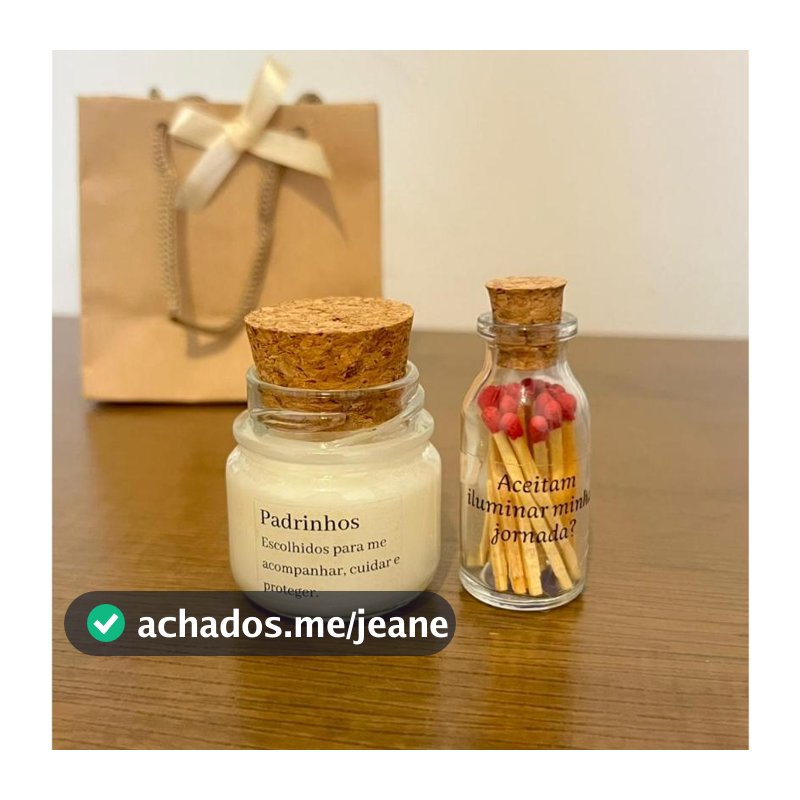 Kit Convite para Madrinha, Padrinho ou Padrinhos – Mini Vela Aromática + Fósforos