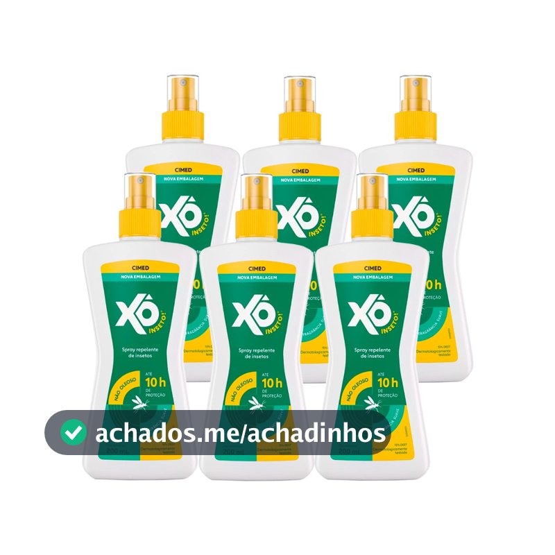 Kit 6 Unidades Repelente Xô Inseto 200ml
