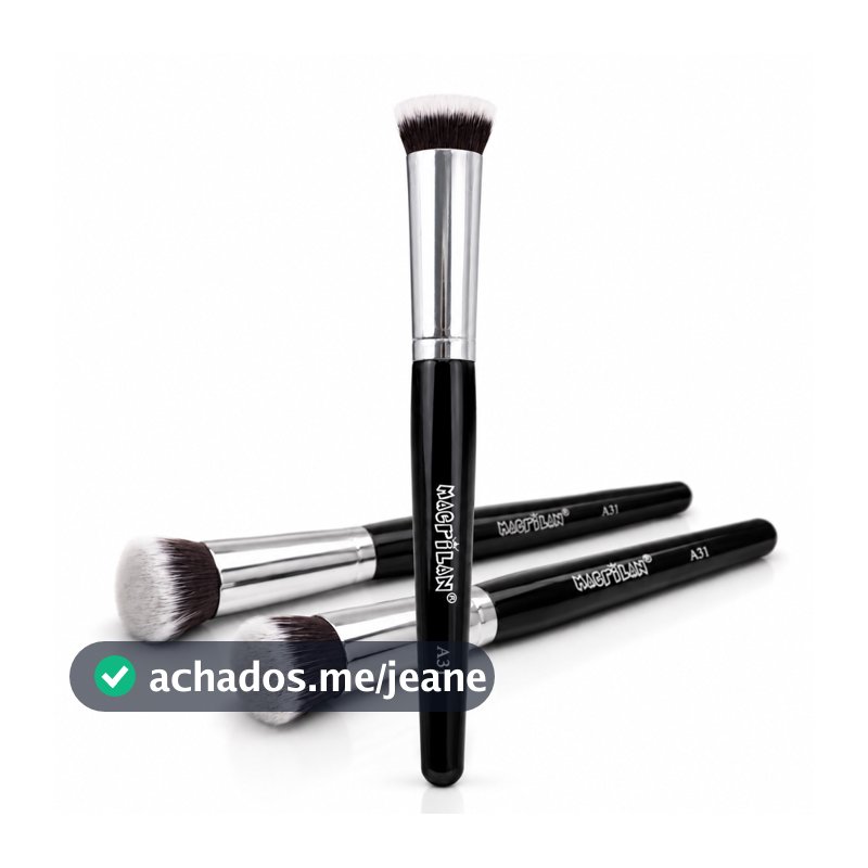 Pincel Profissional de Maquiagem Kabuki para Corretivo e Área dos olhos A31 Macrilan – Linha Max