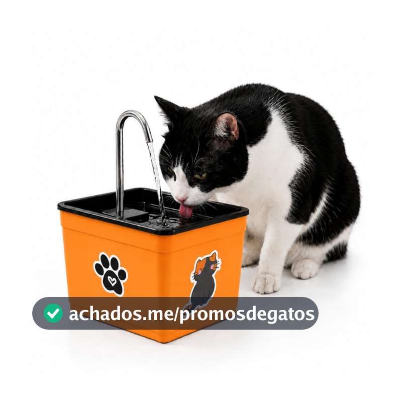 Bebedouro Automático Fonte de Água para Gatos e Cães Silencioso Econômico