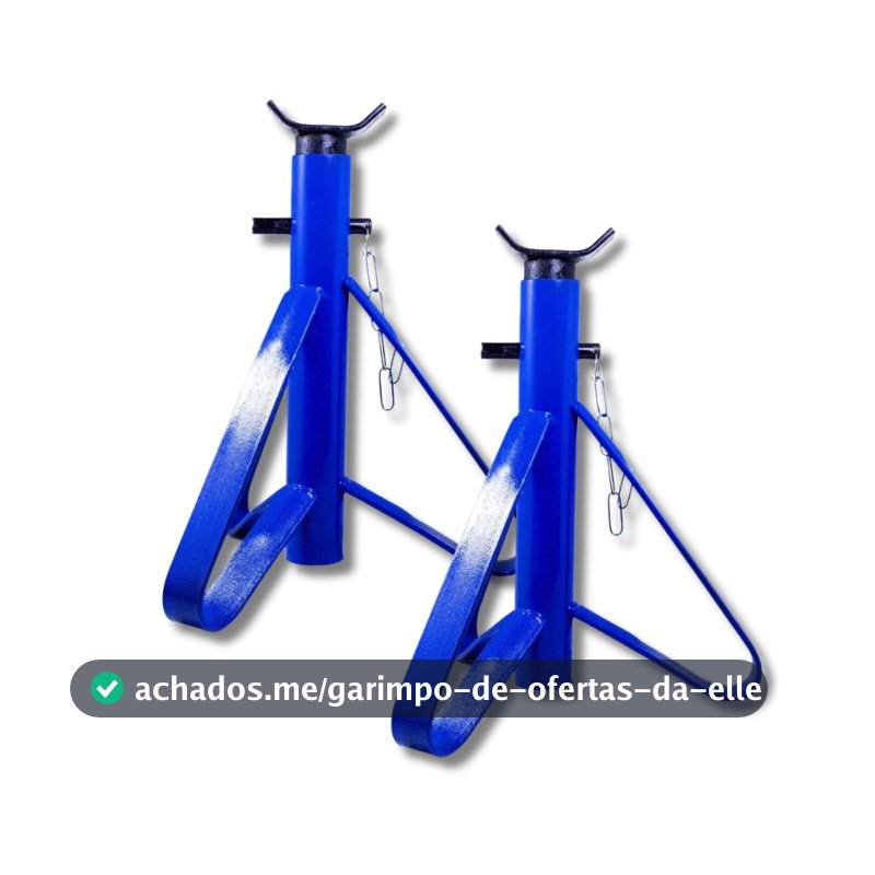 Kit 2 cavaletes automotivo apoio tripé Veiculo 2 Toneladas