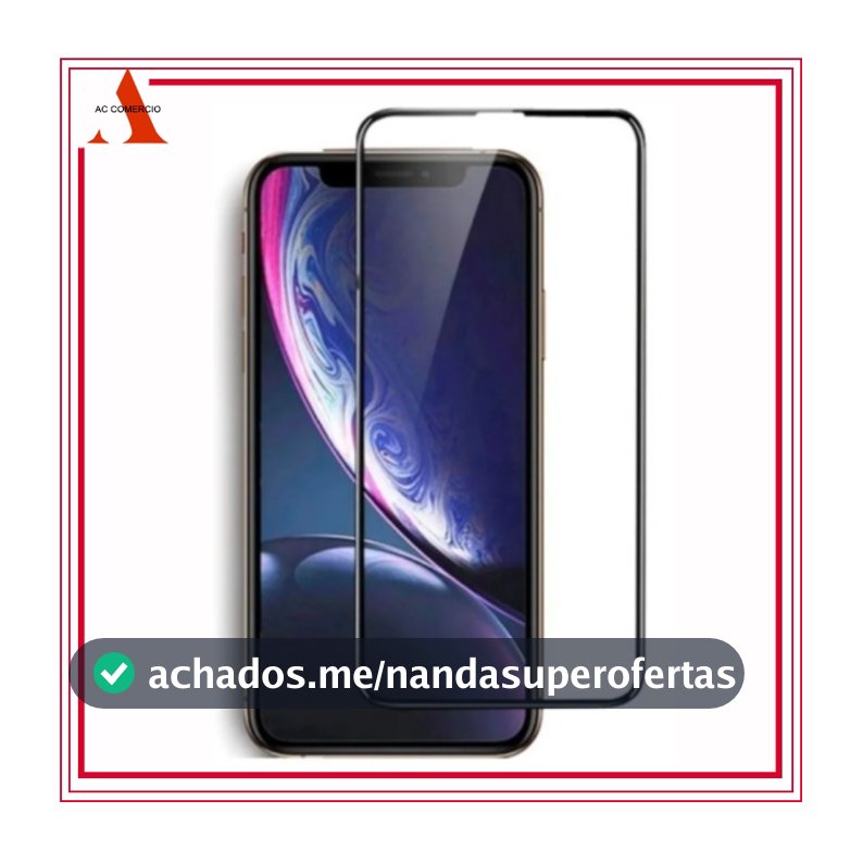 kit 2 Película De Vidro Temperado 3D Para Iphone  6/7/8 Plus Xs Xr 11 Pro Max 12 13 14 Pro max