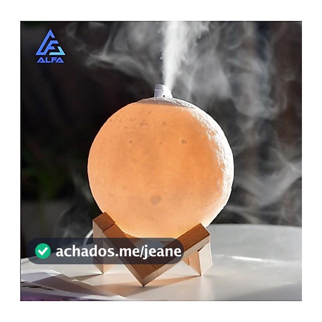 Umidificador Aromatizador Luminária Abajur Lua 3d