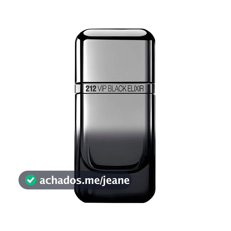 Perfume 212 Vip Black Elixir Carolina Herrera Edp Masculino 100ml