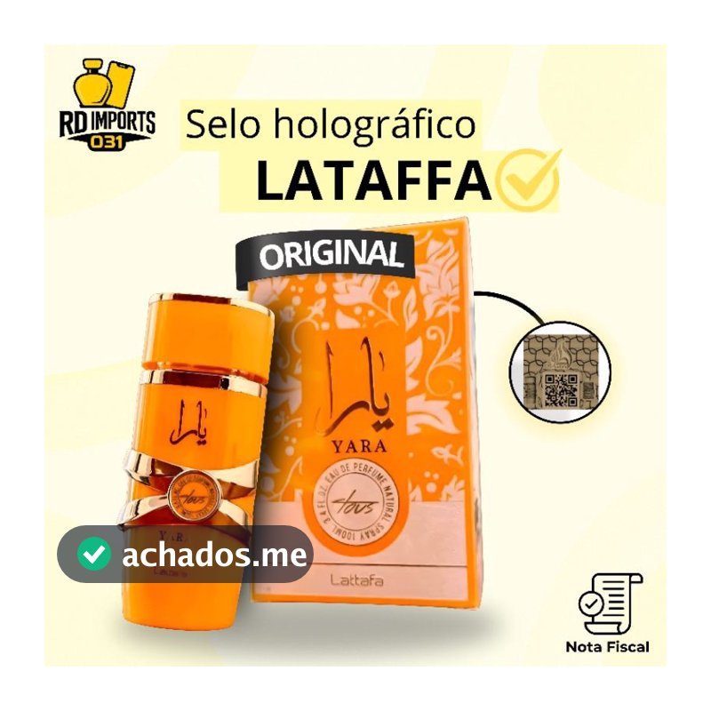 Perfume Árabe Yara Tous Lattafa Edp 100ml Feminino - Original com Selo Holográfico Lacrado