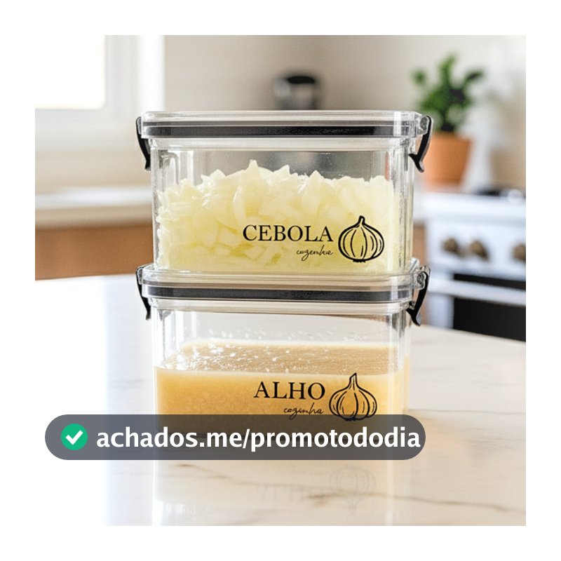 Pote Multiuso com Vedação Hermética e Click 460ml/950ml – Porta Mantimento, Freezer, Despensa, Geladeira