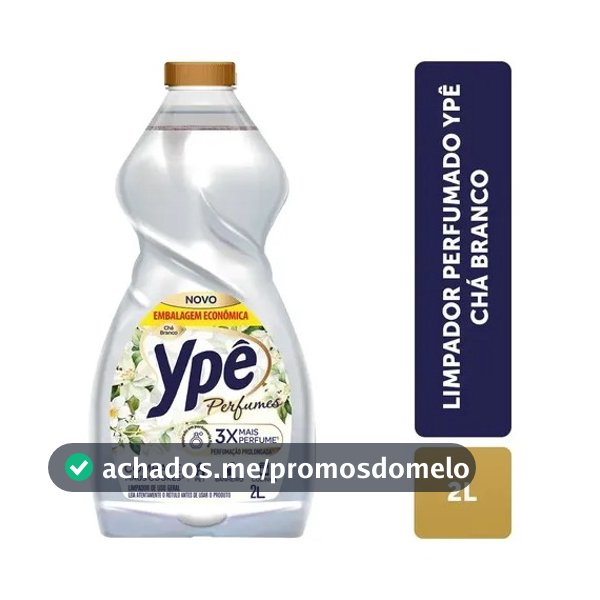 Limpador Perfumado Ypê Perfumes Chá Branco 2L - Casa Perfumada por mais tempo + Limpeza Eficaz