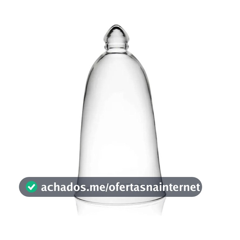 Redoma Cupula De Vidro Para Decoração 18 X 32,5 Cm Luvidarte Transparente