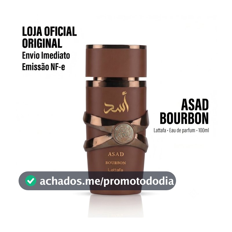 🔥Frete Grátis Lattafa Asad Bourbon 100ml EDP Masculino Intenso Luxo Longa Duração Especiado Quente Fragrância