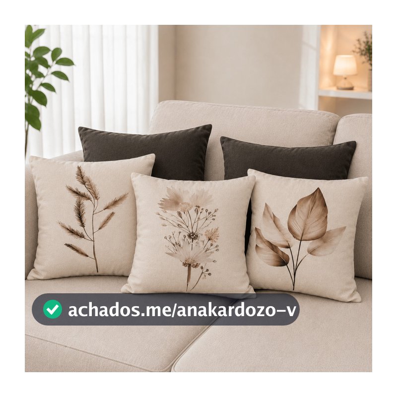 KIT 5 CAPA DE ALMOFADA DECORATIVA TECIDO SUEDE 45X45 PROMOÇÃO