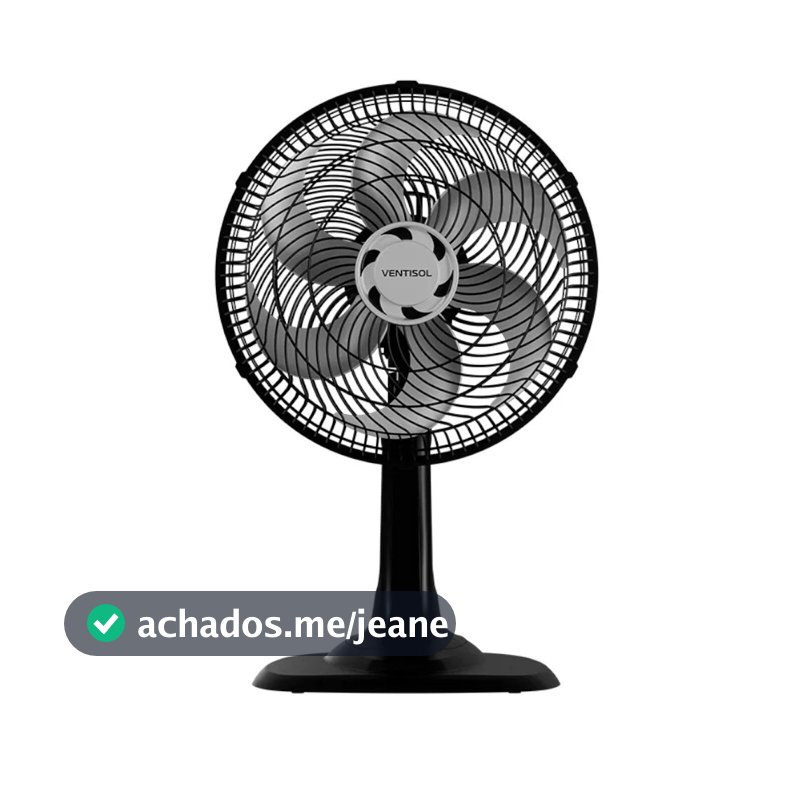 Ventilador de mesa 30 cm 6 pás 3 velocidades - Turbo 6 Ventisol
