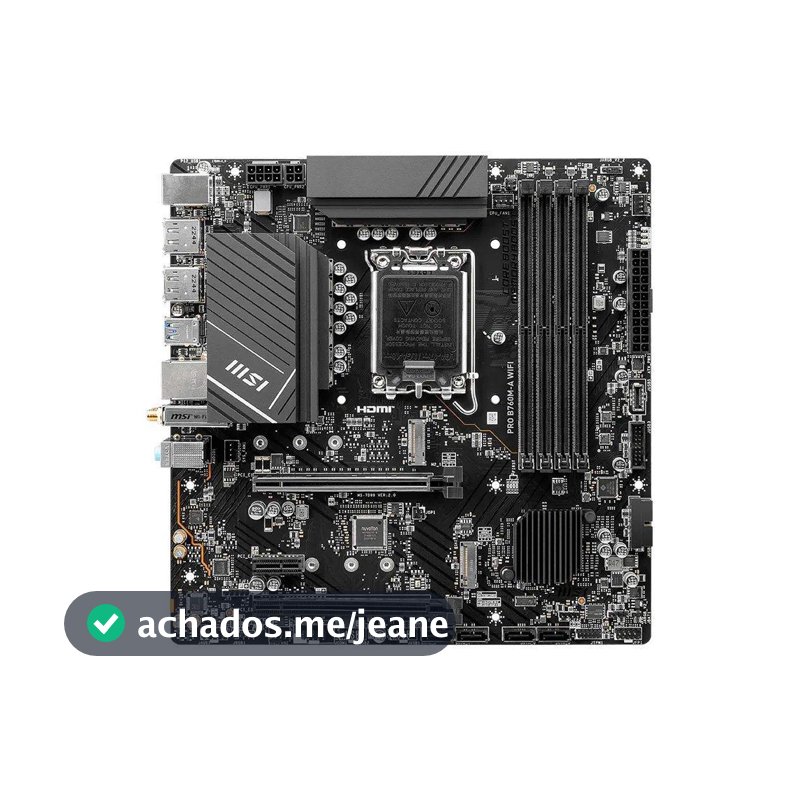 Placa-Mãe MSI PRO B760M-A WIFI, Intel, LGA 1700, Micro-ATX, DDR5, Wi-Fi - PROB760MAWIFI