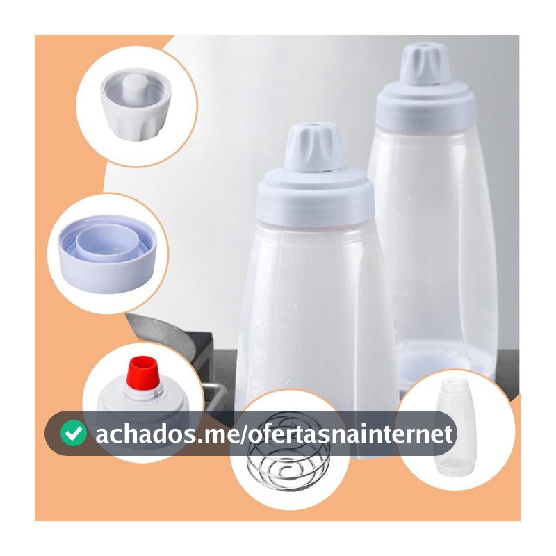 Garrafa De Mistura De Massa Manual Frasco Dispensador De Massas