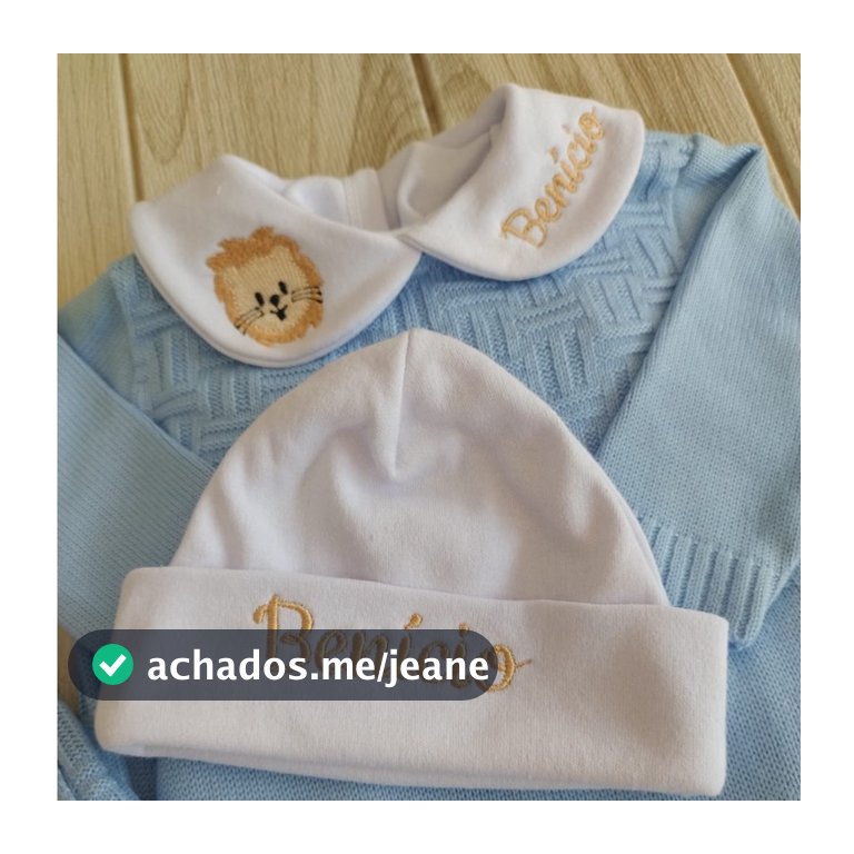 Kit 3 peças maternidade body + touca + luvas Personalizada bebê menino menina para saída maternidade