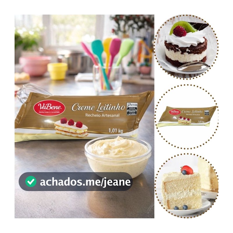 RECHEIO ARTESANAL CREME LEITINHO 1,01KG  VABENE (CHOCO)